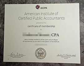 purchase fake AICPA certificate