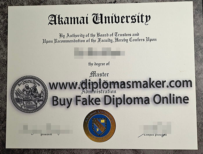 purchase fake Akamai University diploma