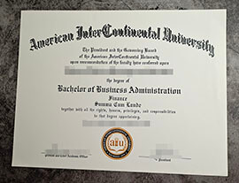 purchase fake American Intercontinental University degree