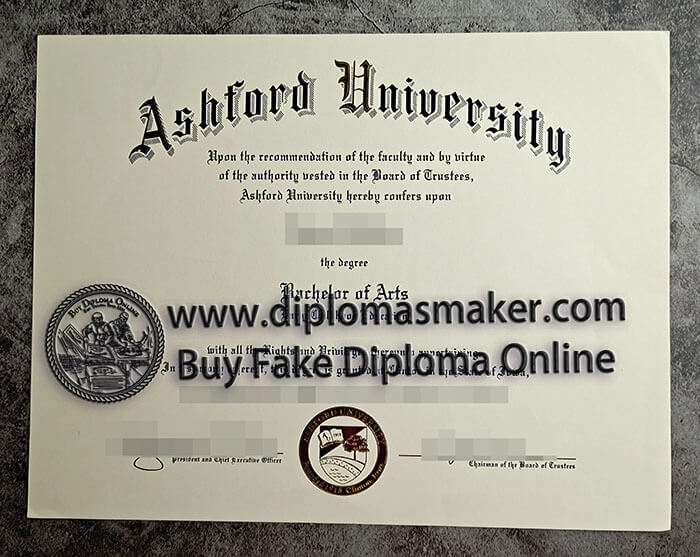 purchase fake Ashford University diploma