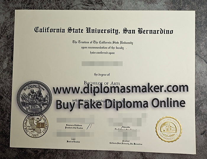 purchase fake CSUSB diploma