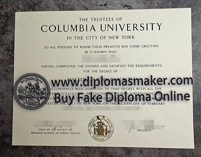 purchase fake Columbia University diploma