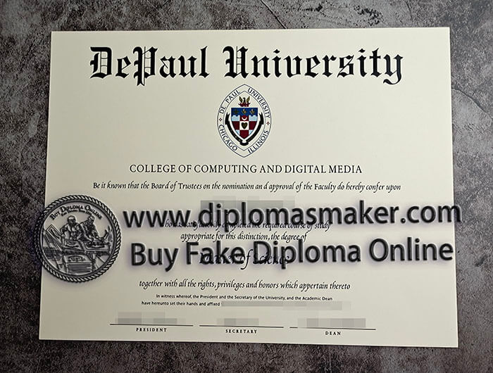 purchase fake Depaul University diploma