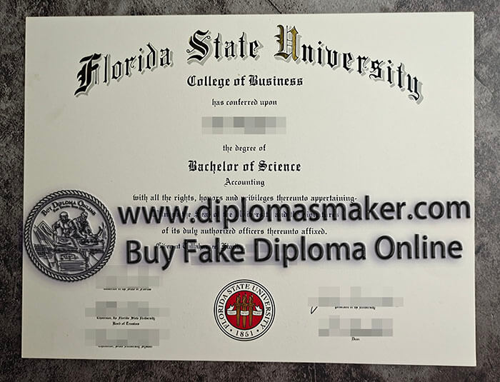 purchase fake Florida State University diploma