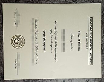 purchase fake George Washington university certificate