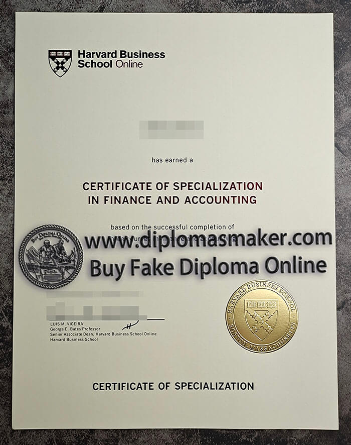 purchase fake Harvard Business School certificate