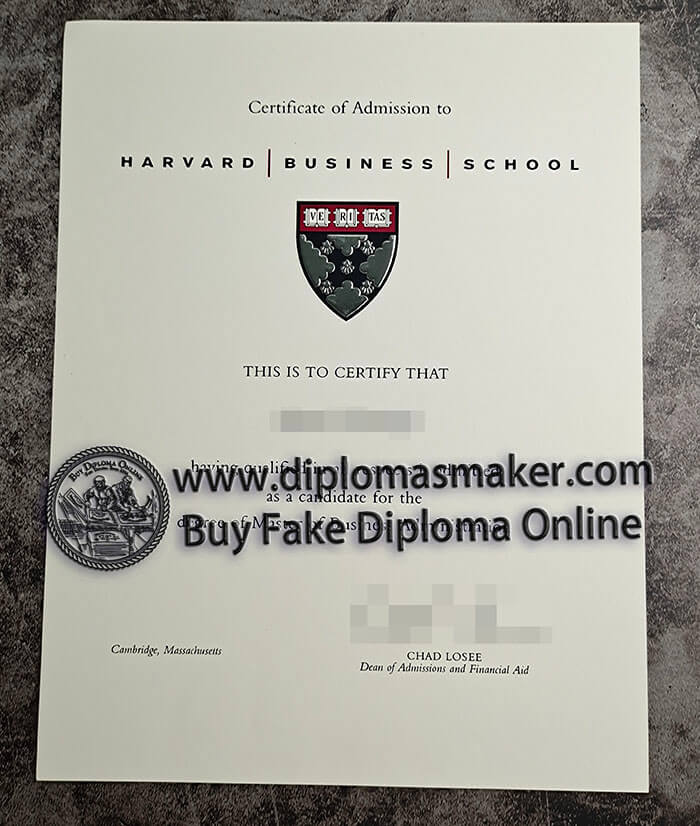 purchase fake Harvard Business School diploma