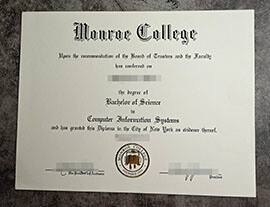 purchase fake Monroe College degree