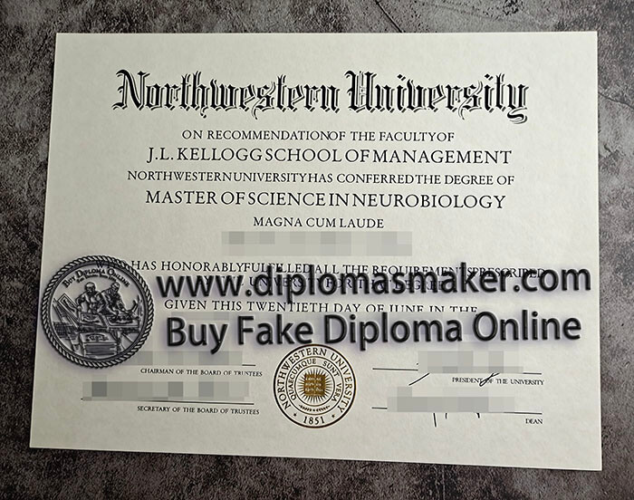 purchase fake Northwestern University diploma