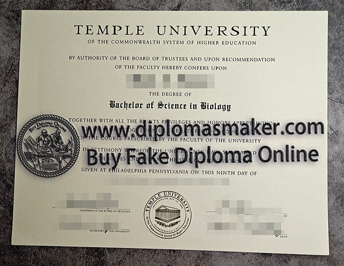 purchasa fake Temple University diploma