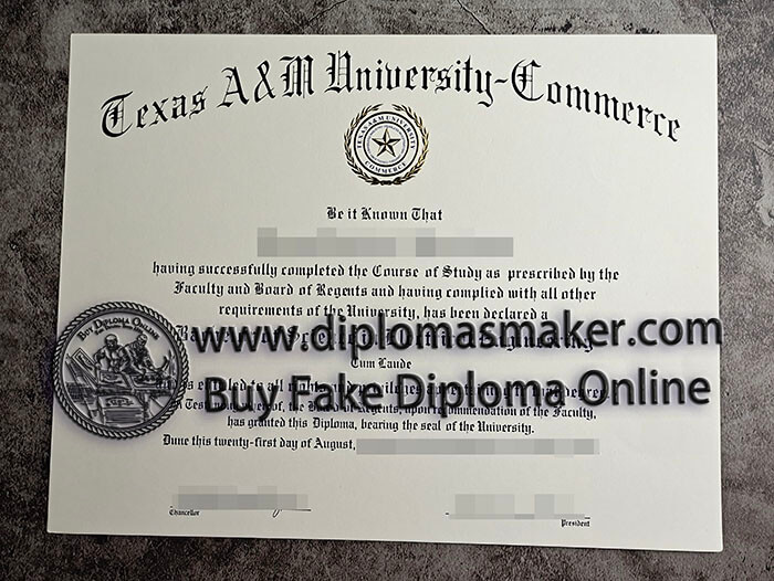 purchase fake Texas A&M University Commerce diploma