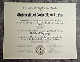purchase fake University of Notre Dame du Lac degree