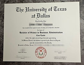 purchase fake University of Texas at Dallas degree