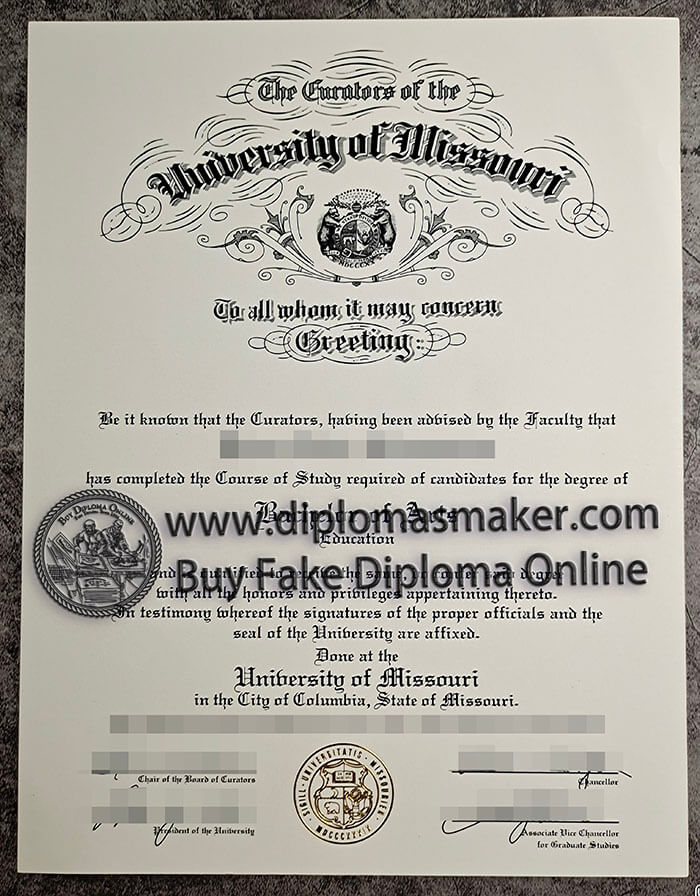 purchase fake University of missouri diploma