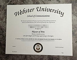 purchase fake Webster University degree