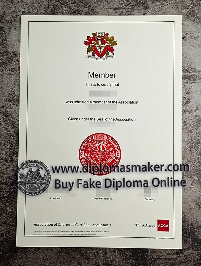 purchase fake ACCA certificate