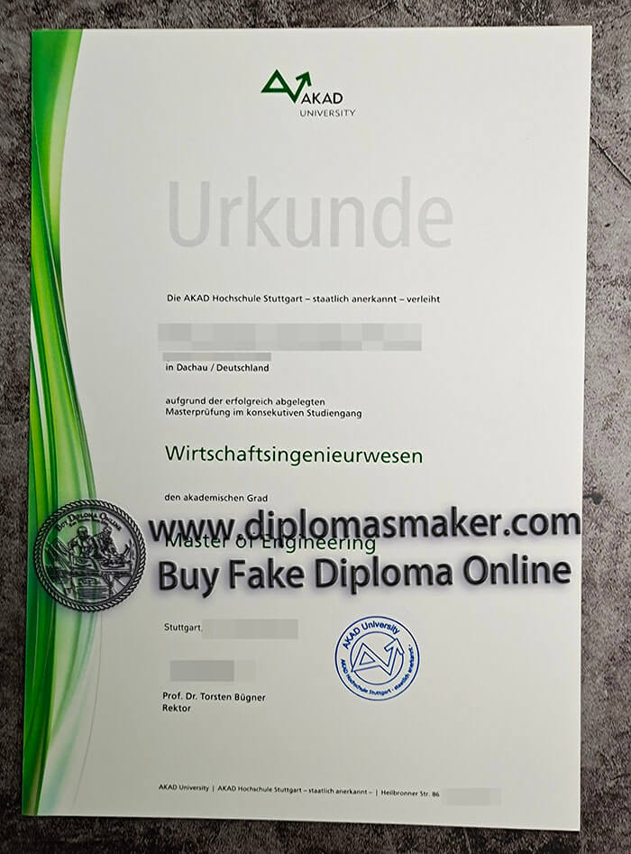 purchase fake AKAD University diploma