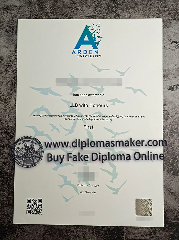 purchase fake ARDEN University diploma
