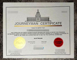 purchase fake Alberta Journeyman Certificate