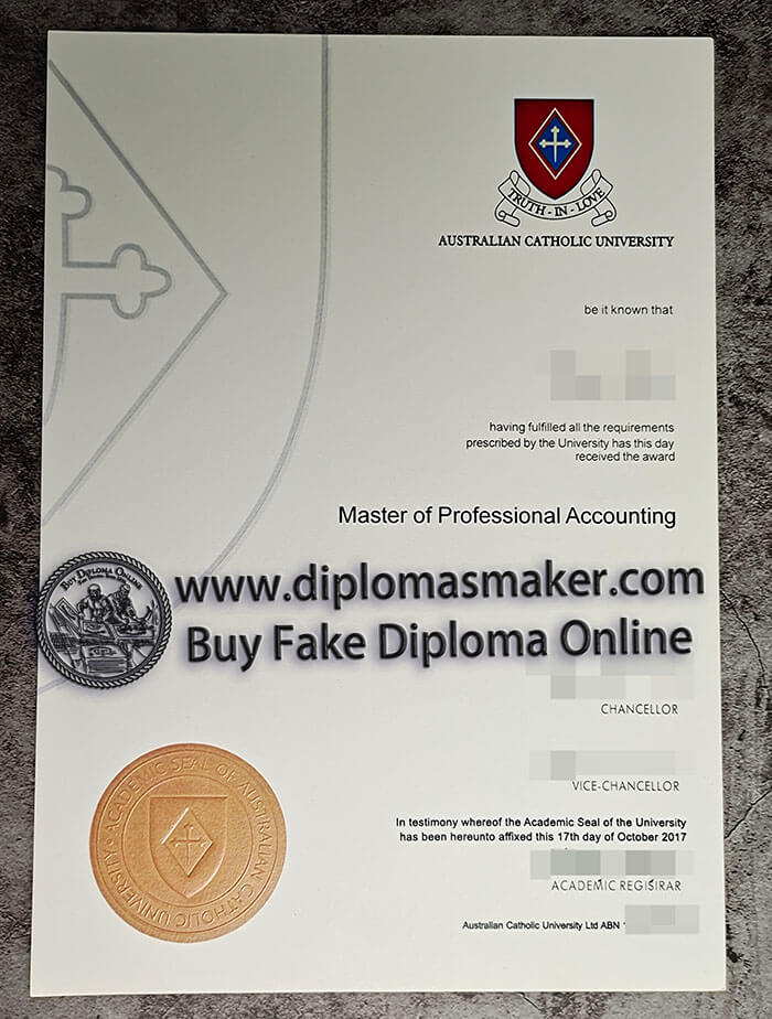 purchase fake Australian Catholic University diploma