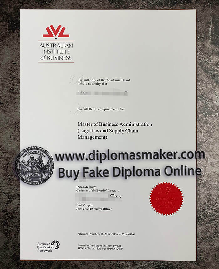 purchase fake Australian Institute of Business diploma