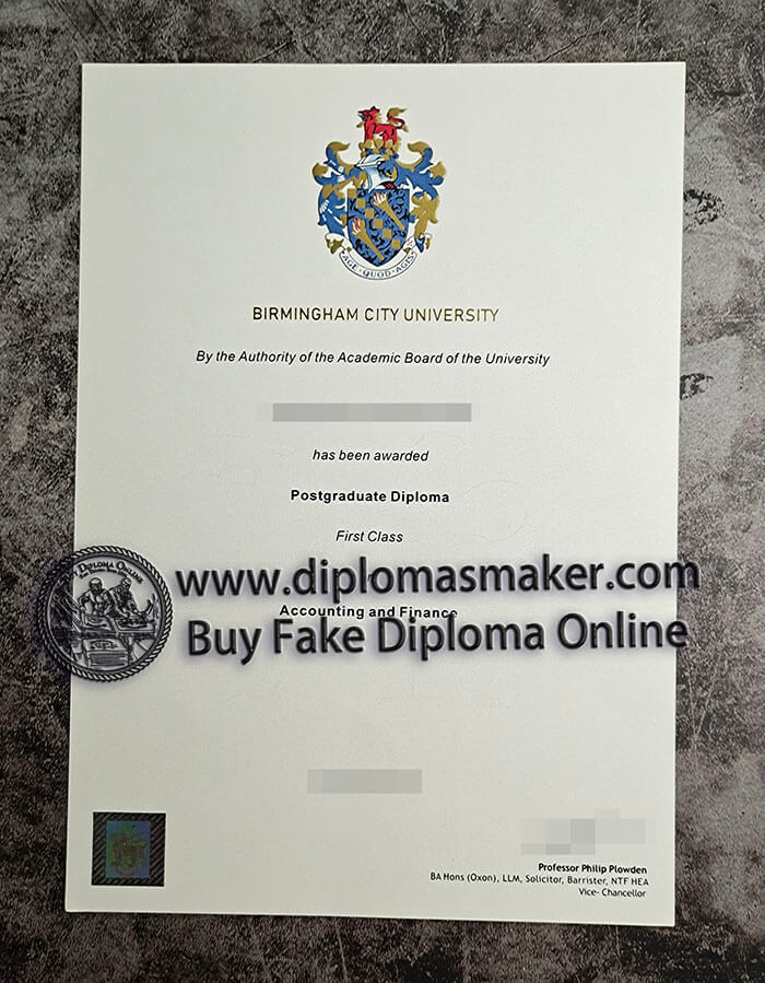 purchase fake Birmingham City University degree