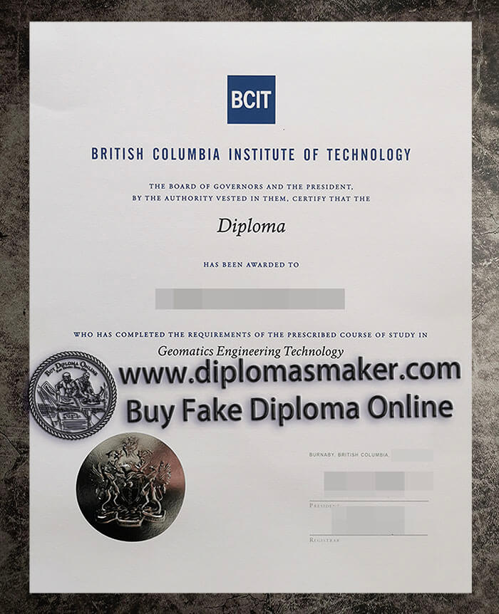 purchase fake British Columbia Institute of Technology degree