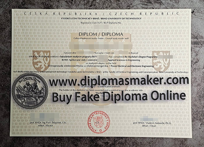 purchase fake Brno University of Technology degree