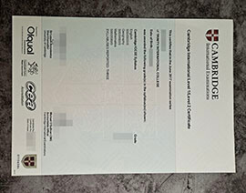 purchase fake Cambridge International Level certificate
