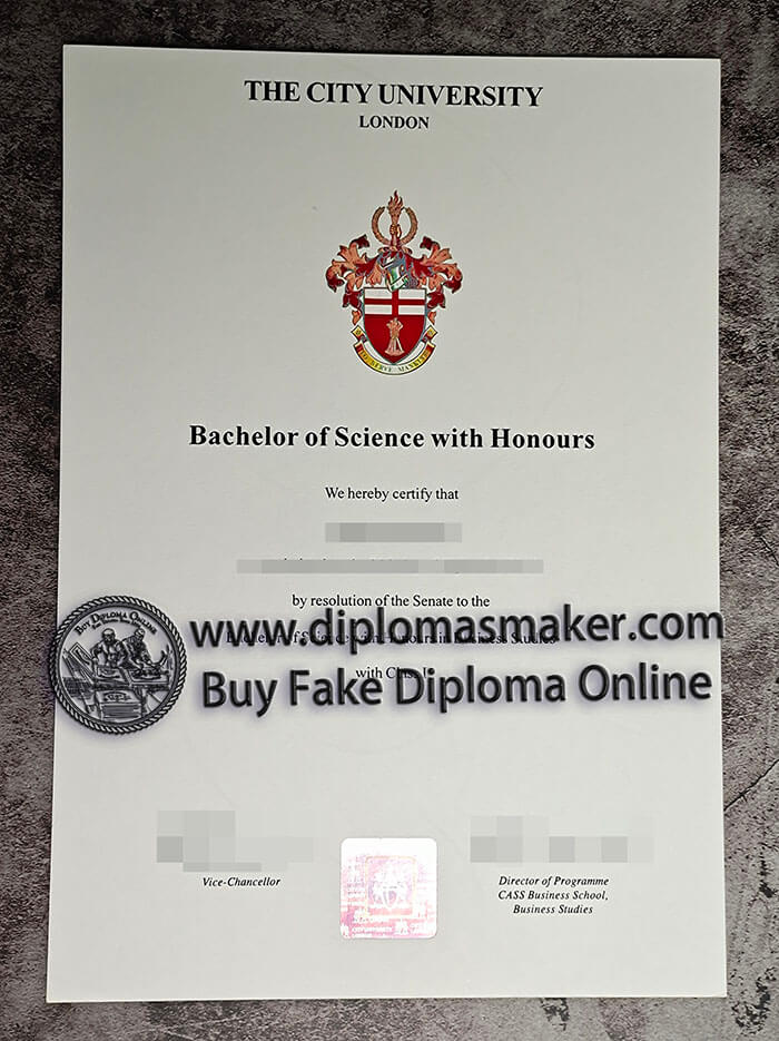 purchase fake City University London diploma