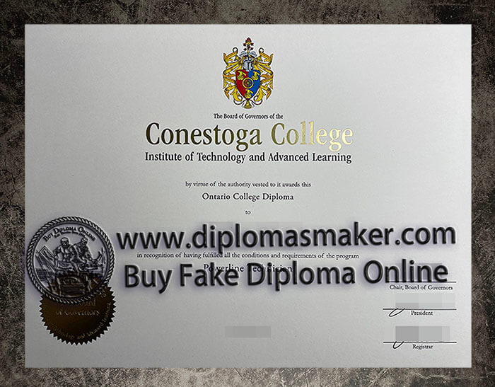 purchase fake Conestoga College degree