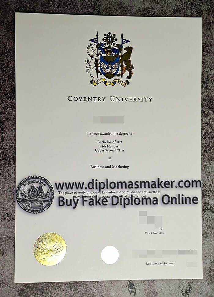 purchase fake Coventry University diploma