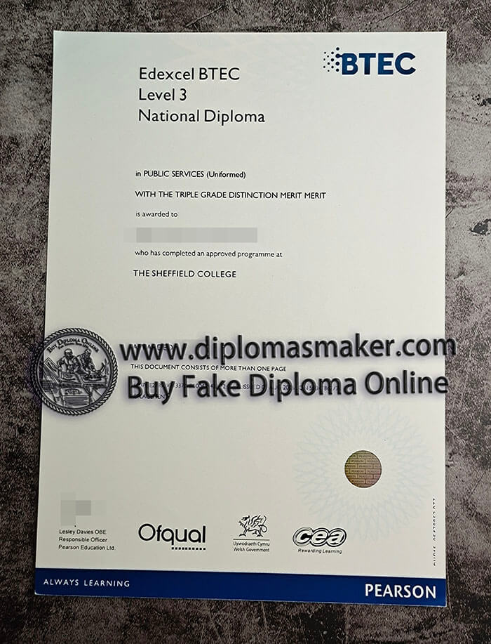 purchase fake Edexcel BETC Level 3 National Diploma