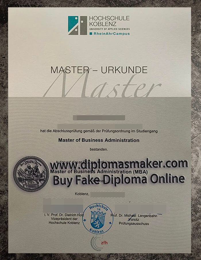 purchase fake Hochschule Koblenz diploma