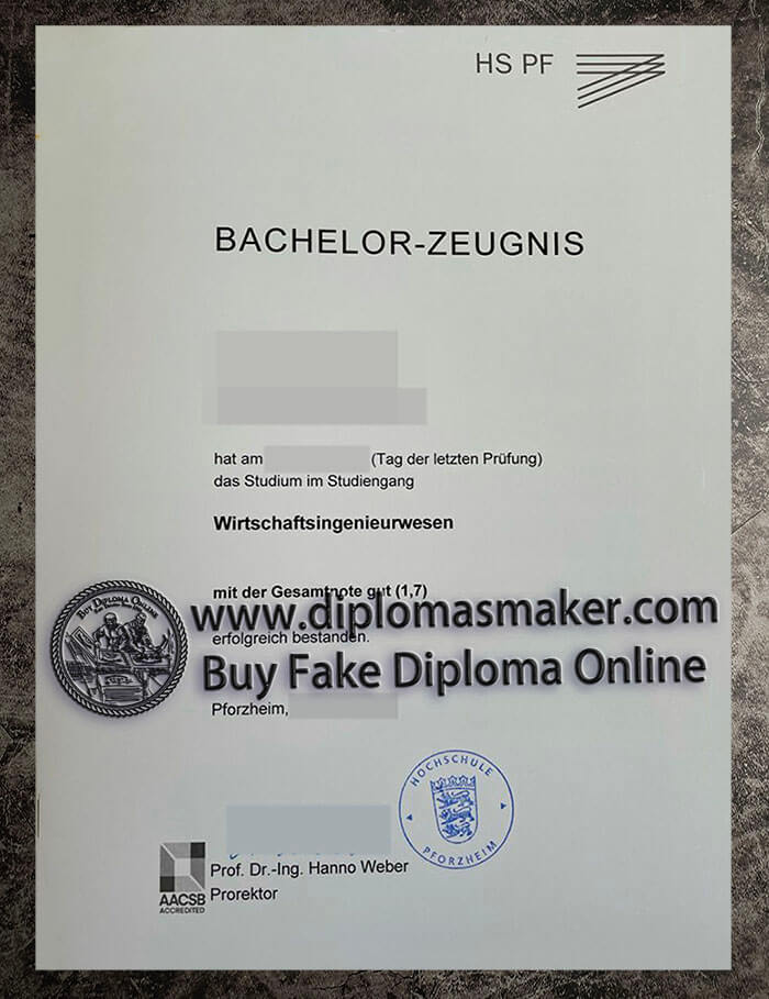 purchase fake Hochschule Pforzheim University diploma