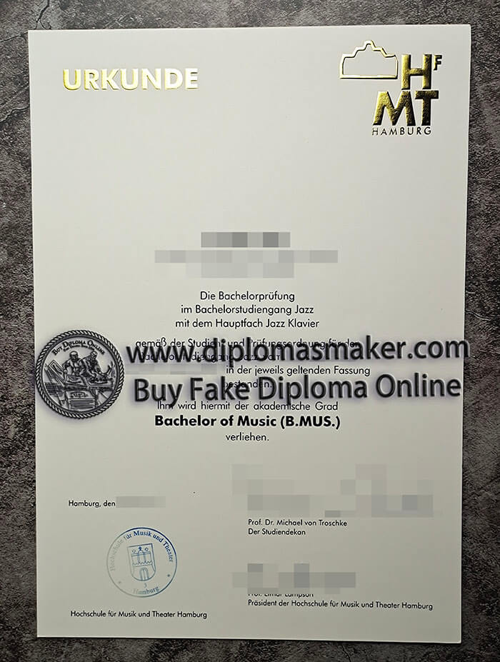 purchase fake Hochschule for Musik und Theoler Homburg diploma