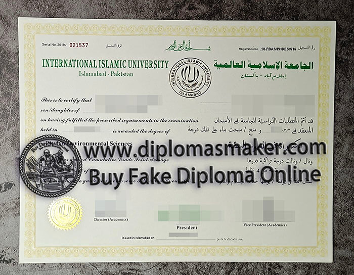 purchase fake International Islamic University diploma