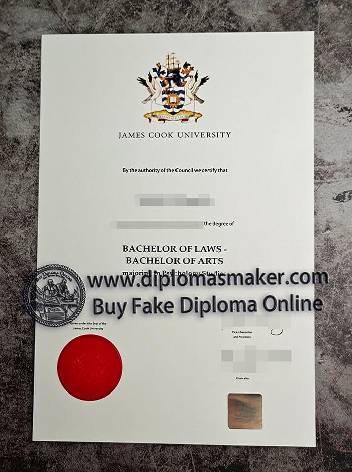 purchase fake James Cook University diploma