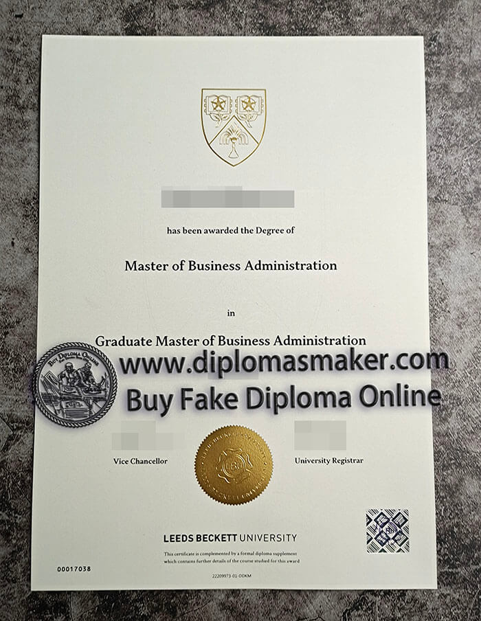 purchase fake Leeds Beckett University diploma