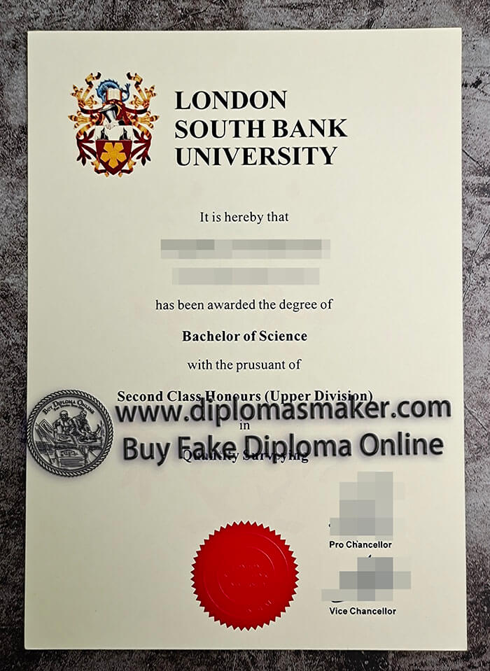 purchase fake London South Bank University diploma