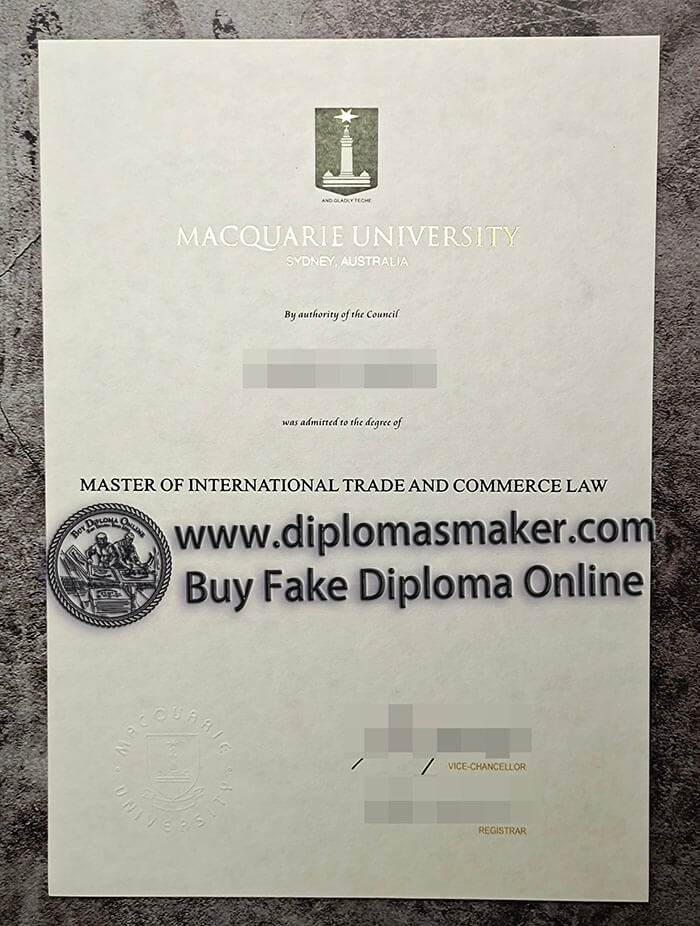 purchase fake Macquarie University diploma