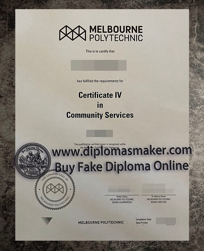 purchase fake Melbourne Polytechnic certificate