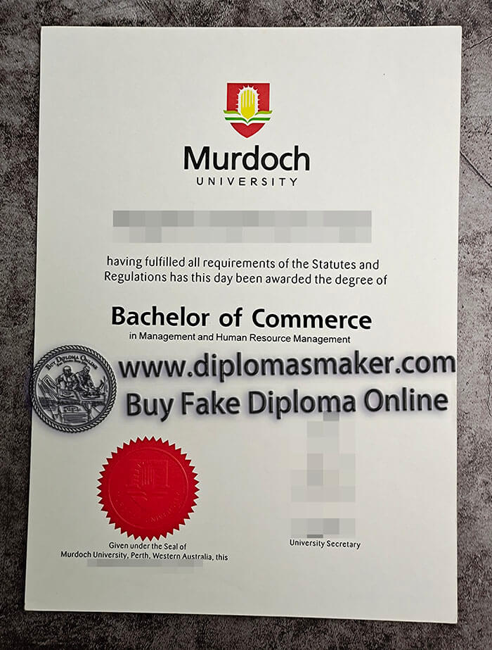 purchase fake Murdoch University diploma