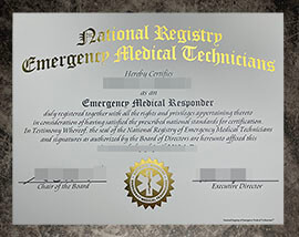 purchase fake NREMT certificate