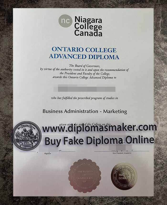 purchase fake Niagara College Canada degree
