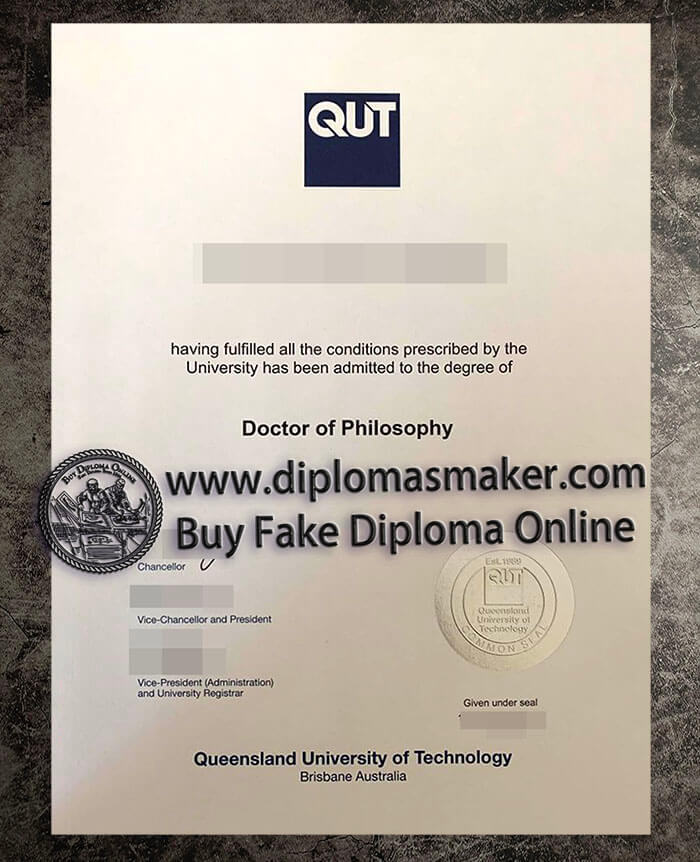 purchase fake Queensland University of Technology diploma