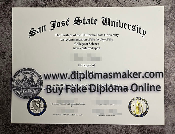 purchase fake San Jose State University diploma