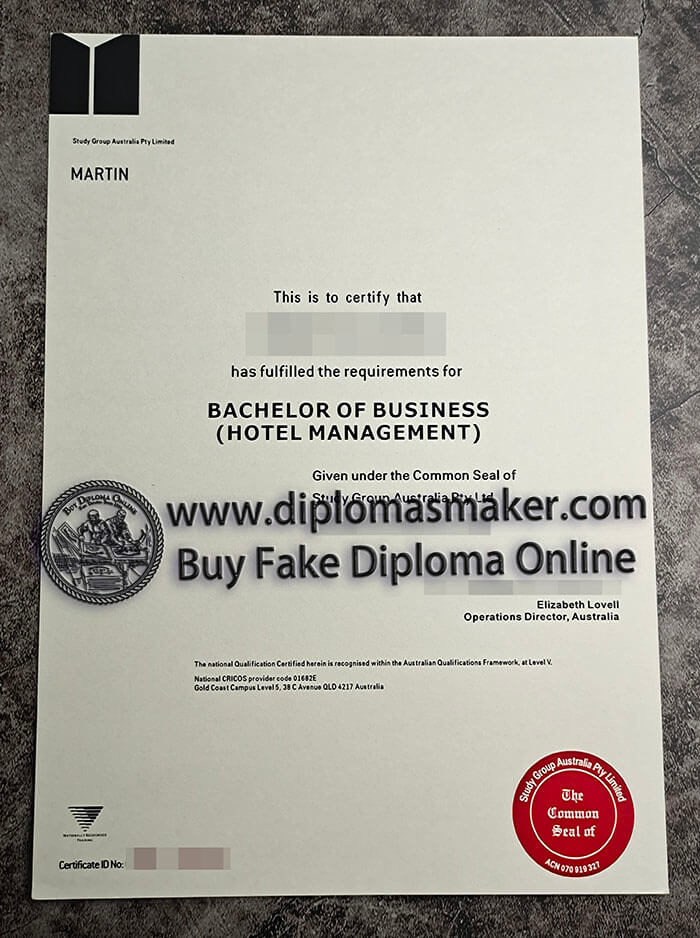purchase fake Study Group Australia Pty Limited diploma