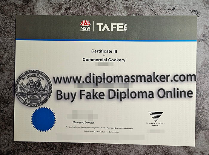 purchase fake TAFE NSW certificate