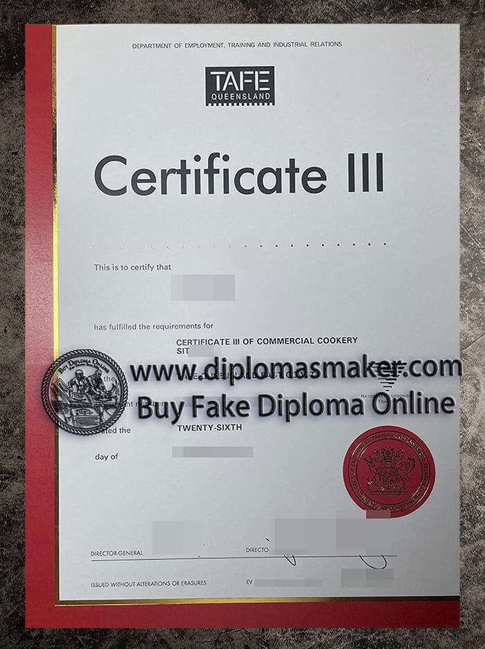 purchase fake TAFE Queensland certificate